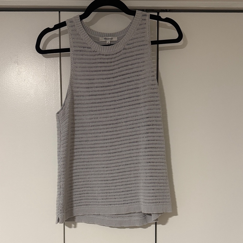 Madewell Light Gray Knit Tank Top